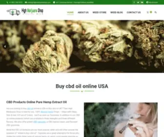 Highmarijuanashop.com(Buy CBD Oil Online USA) Screenshot