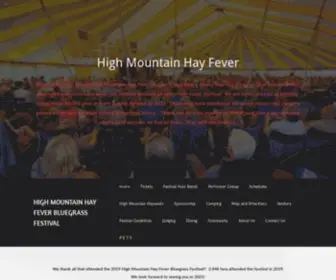 Highmountainhayfever.org(The High Mountain Hay Fever Festival Association) Screenshot