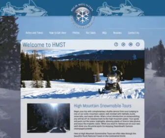 Highmountainsnowmobile.com(High Mountain Snowmobile Tours) Screenshot