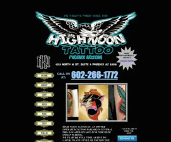 Highnoontattoo.com(Tattoo shop) Screenshot