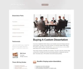 Highnorthconference.com(Writing a dissertation) Screenshot