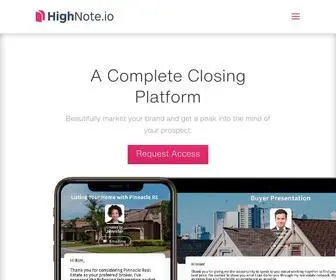 Highnote.io(Easily Build Winning Presentations) Screenshot