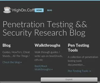 Highon.coffee(Penetration Testing Blog) Screenshot