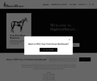 Highonhorses.com.au(Your First Horse Workbook) Screenshot