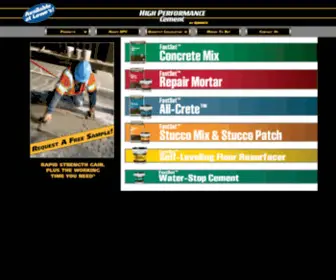 Highperformancecement.com(Quikrete High Performance Cement) Screenshot