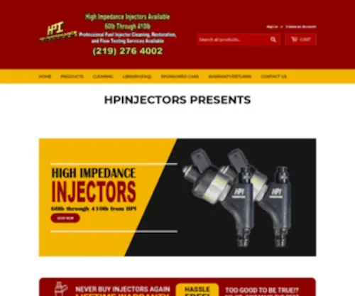 Highperformanceinjectors.com(High Performance Injectors) Screenshot