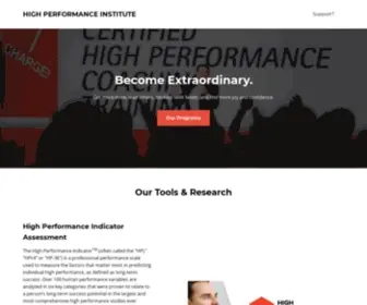 Highperformanceinstitute.com(High Performance Institute) Screenshot