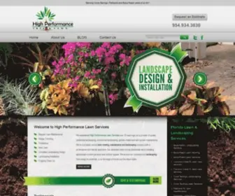 Highperformancelawnservices.com(Coral Springs and Parkland Lawn Services) Screenshot