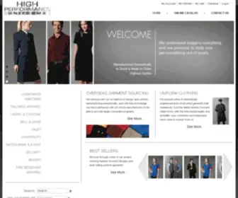 Highperformanceuniforms.com(Uniform Company in Chicago IL) Screenshot