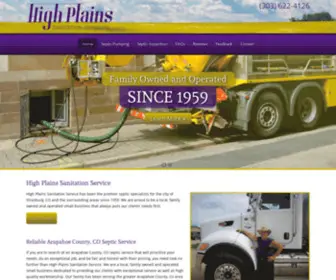 Highplainssanitation.com(High Plains Sanitation Service) Screenshot