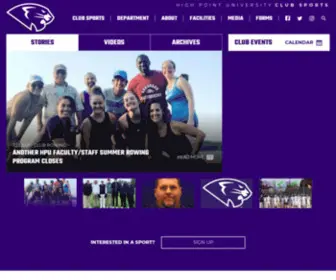 Highpointclubsports.com(High Point University Club Sports) Screenshot