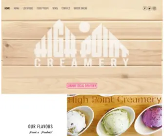 Highpointcreamery.com(Upscale Ice Cream Parlor) Screenshot