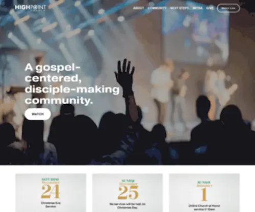 Highpointonline.com(Highpoint Church) Screenshot