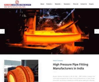 Highpressurepipefittings.com(Rajveer Stainless and alloys) Screenshot