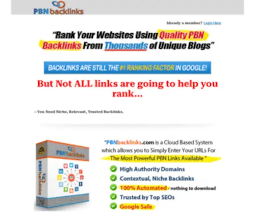 Highprlinks.com(PBN Backlinks) Screenshot