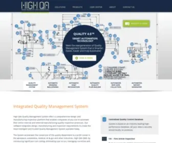 Highqa.com(High QA provides manufacturing quality management software (QMS)) Screenshot