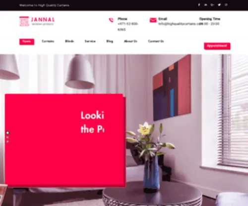 Highqualitycurtains.com(Curtains & Blinds) Screenshot