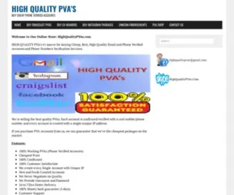HighqualitypVas.com(Buy Phone Verified Accounts for Sale Cheap) Screenshot