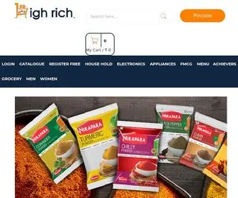 Highrich.in(Ecommerce website providing quality products) Screenshot