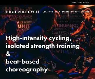 Highridecycle.com(High Ride Cycle) Screenshot