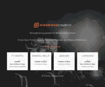 Highridgechurch.com(Churches) Screenshot