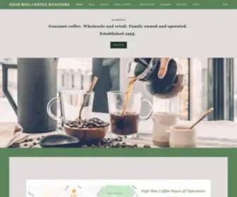 Highrisecoffeeroasters.com(High Rise Coffee Roasters) Screenshot