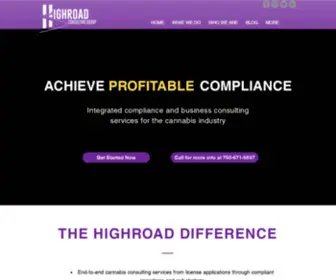 Highroadcg.com(End-to-end cannabis consultants) Screenshot