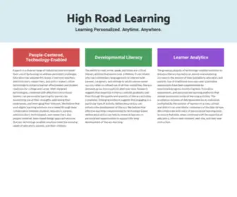 Highroadlearning.com(High Road Learning) Screenshot