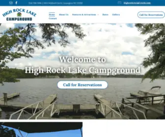 Highrocklakecampground.com(Camping in North Carolina) Screenshot