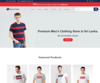 Highroyalclothing.com(Premium Men's Clothing Store) Screenshot