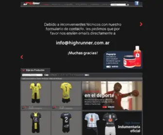 Highrunner.com.ar(Indumentaria Deportiva) Screenshot