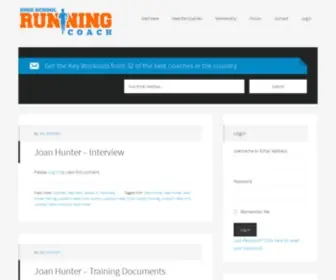 Highschoolrunningcoach.com(High School Running Coach) Screenshot