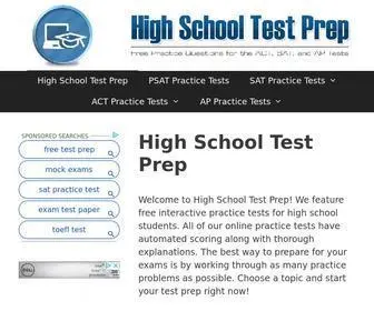 Highschooltestprep.com(High School Test Prep) Screenshot