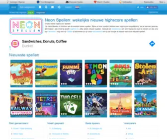 Highscorespelen.nl(Neon Spellen) Screenshot