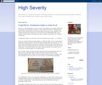 Highseverity.com(High Severity) Screenshot