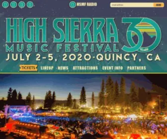 Highsierramusic.com(High Sierra Music Festival) Screenshot