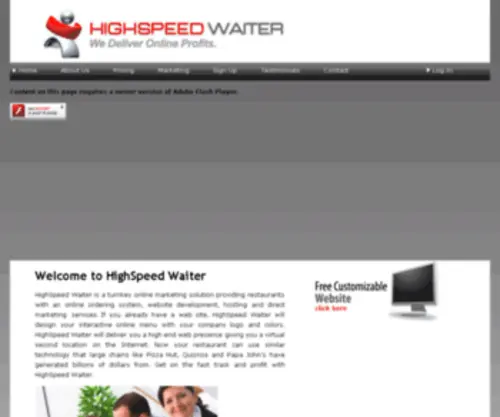 Highspeedwaiter.com(Highspeedwaiter) Screenshot