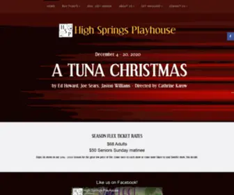 Highspringsplayhouse.com(The High Springs Playhouse) Screenshot