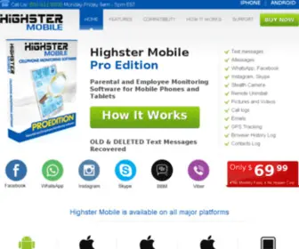 Highstermobile2012.com(Highster Mobile cell phone spy software) Screenshot