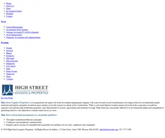 Highstreetlp.com(High Street Logistics Properties) Screenshot