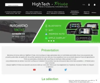 Hightech-Privee.com(Votre boutique spécialisée dans l'électronique automobile) Screenshot