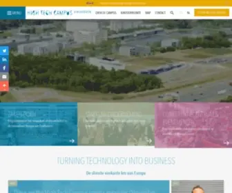 Hightechcampus.nl(High Tech Campus Eindhoven) Screenshot