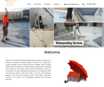 Hightechcivilsolution.com(Waterproofing Contractors in Coimbatore) Screenshot