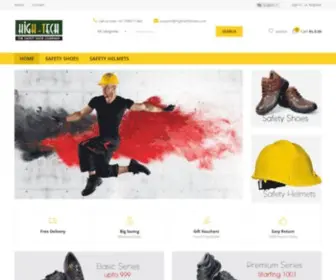 Hightechshoes.com(Manufacturer and supplier of Safety and Industrial Shoes) Screenshot