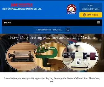 Hightexsewingmachine.com(Container Bag Sewing Machines Exporter) Screenshot