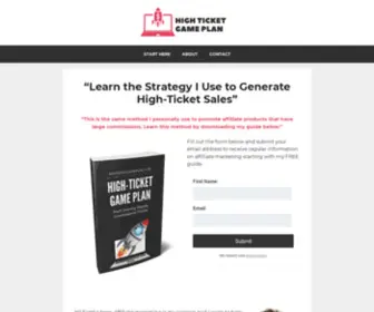 Highticketgameplan.com(High Ticket Game Plan) Screenshot