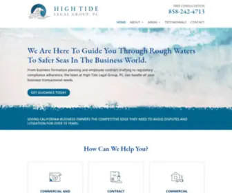 Hightidelegalgroup.com(Encinitas Business Law Attorney) Screenshot