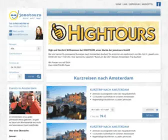 Hightours.de(Hightours, Kurztrips nach Amsterdam, günstige Amsterdam Fahrten) Screenshot