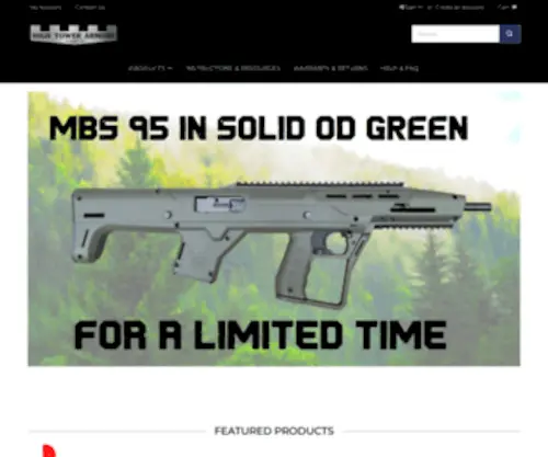 Hightowerarmory.com(High Tower Armory) Screenshot