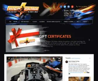Highvoltagekarting.com(High Voltage Indoor Karting) Screenshot